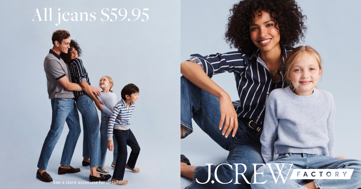 UP TO 60% OFF AT J.CREW FACTORY! icon