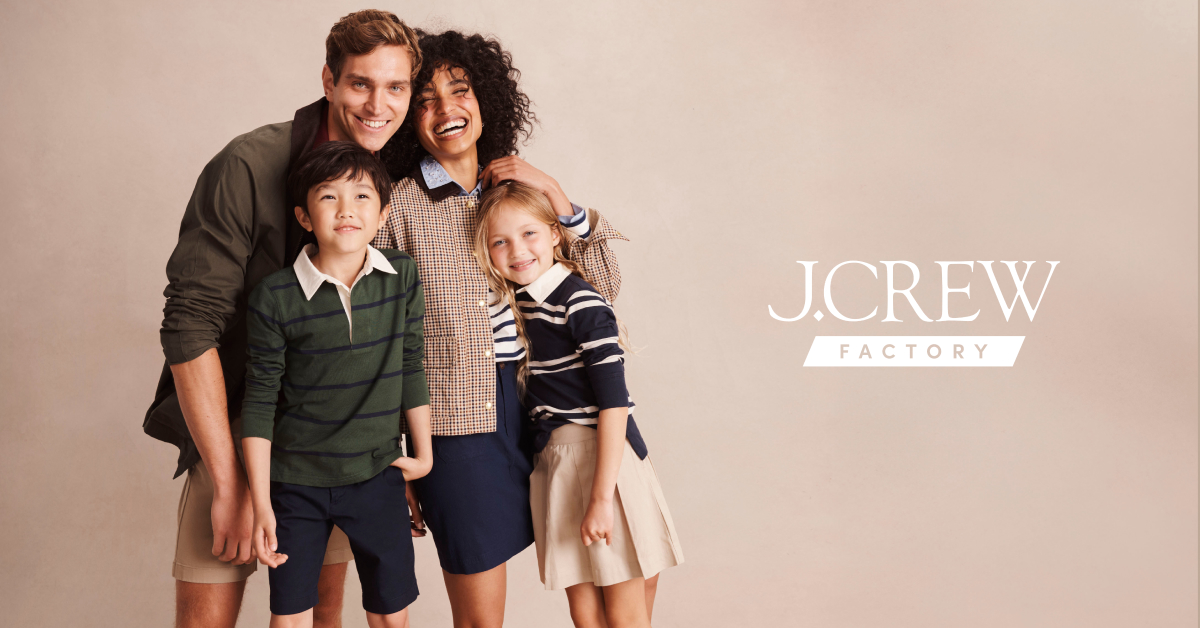 UP TO 60% OFF STOREWIDE AT J.CREW FACTORY! icon