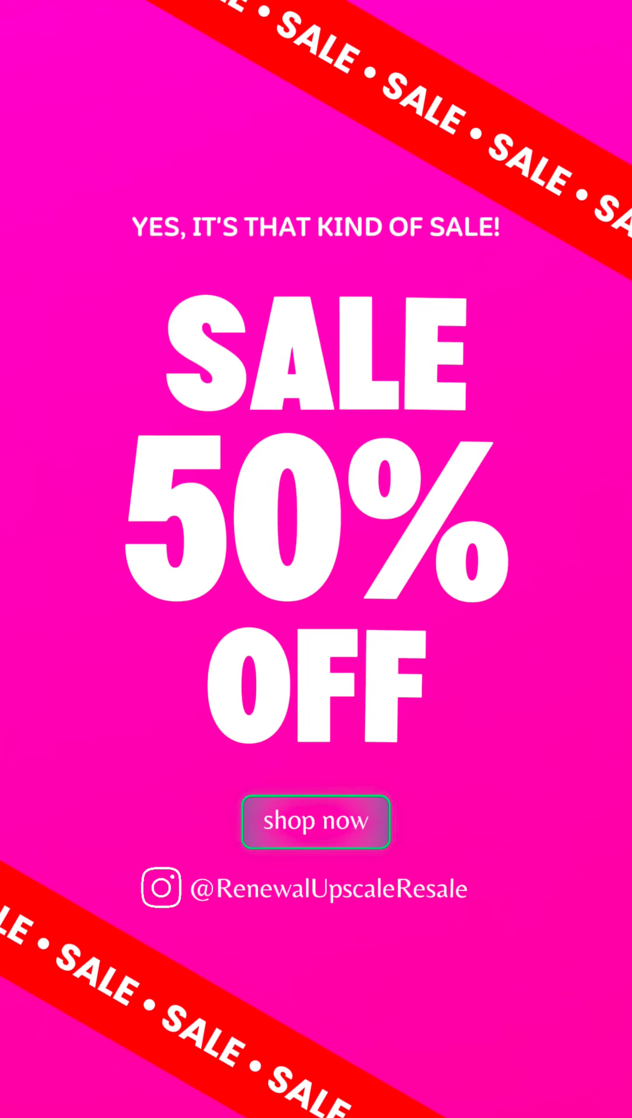 ✨ YES, IT’S THAT KIND OF SALE! ✨ 🎉 50% OFF EVERYTHING 💎 75% OFF Select Fine Jewelry icon